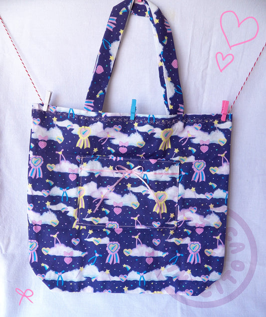 Rainbow Heart Surprise Tote