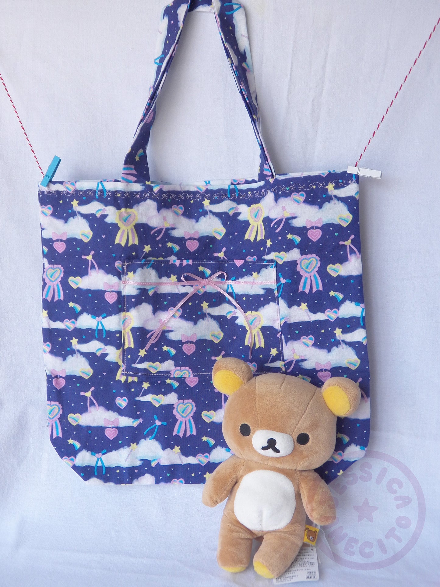 Rainbow Heart Surprise Tote