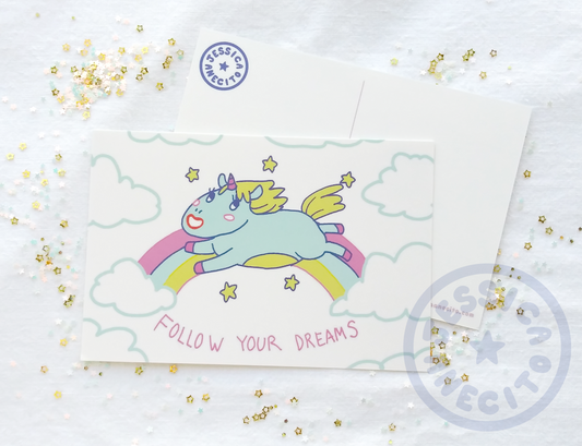 Follow Your Dreams Postcard Print